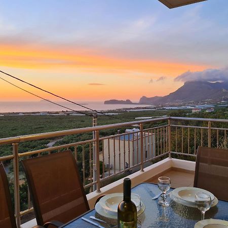 New Villa Kalimera, View To Falasarna Beach Plátanos Zewnętrze zdjęcie