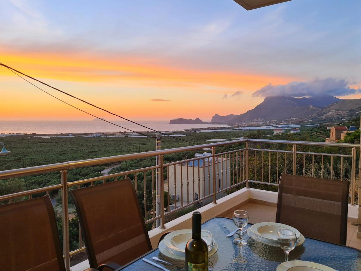 New Villa Kalimera, View To Falasarna Beach Plátanos Zewnętrze zdjęcie