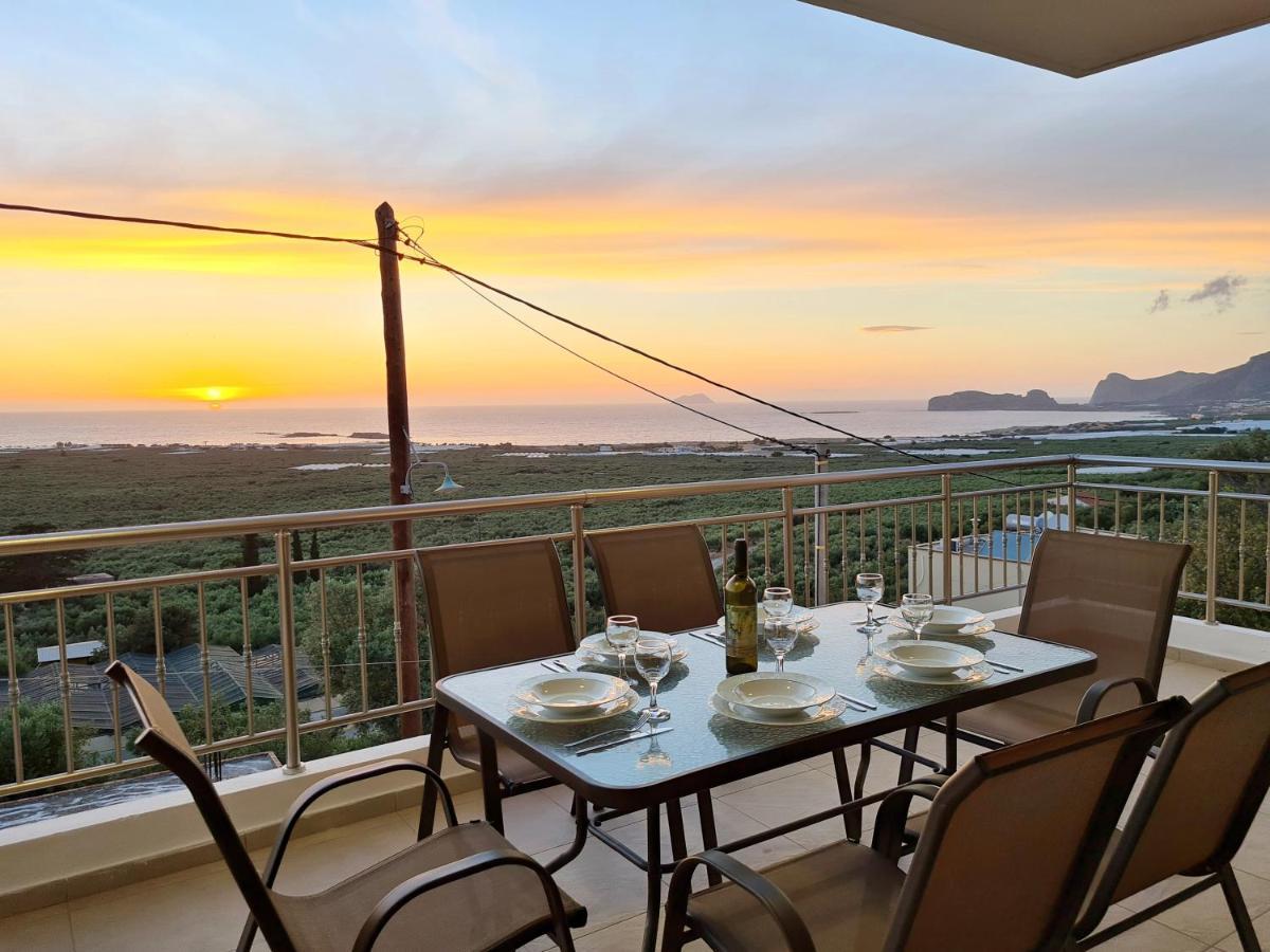 New Villa Kalimera, View To Falasarna Beach Plátanos Zewnętrze zdjęcie