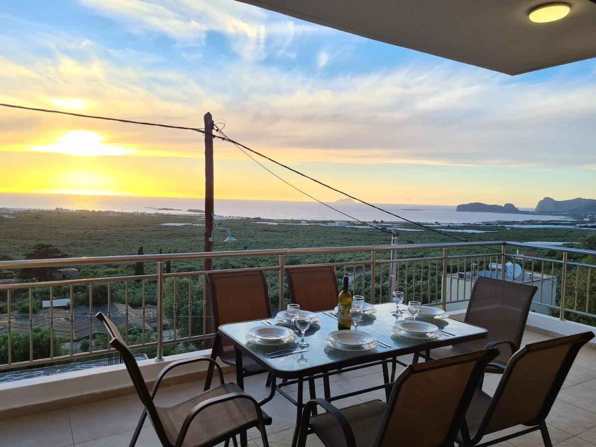 New Villa Kalimera, View To Falasarna Beach Plátanos Zewnętrze zdjęcie