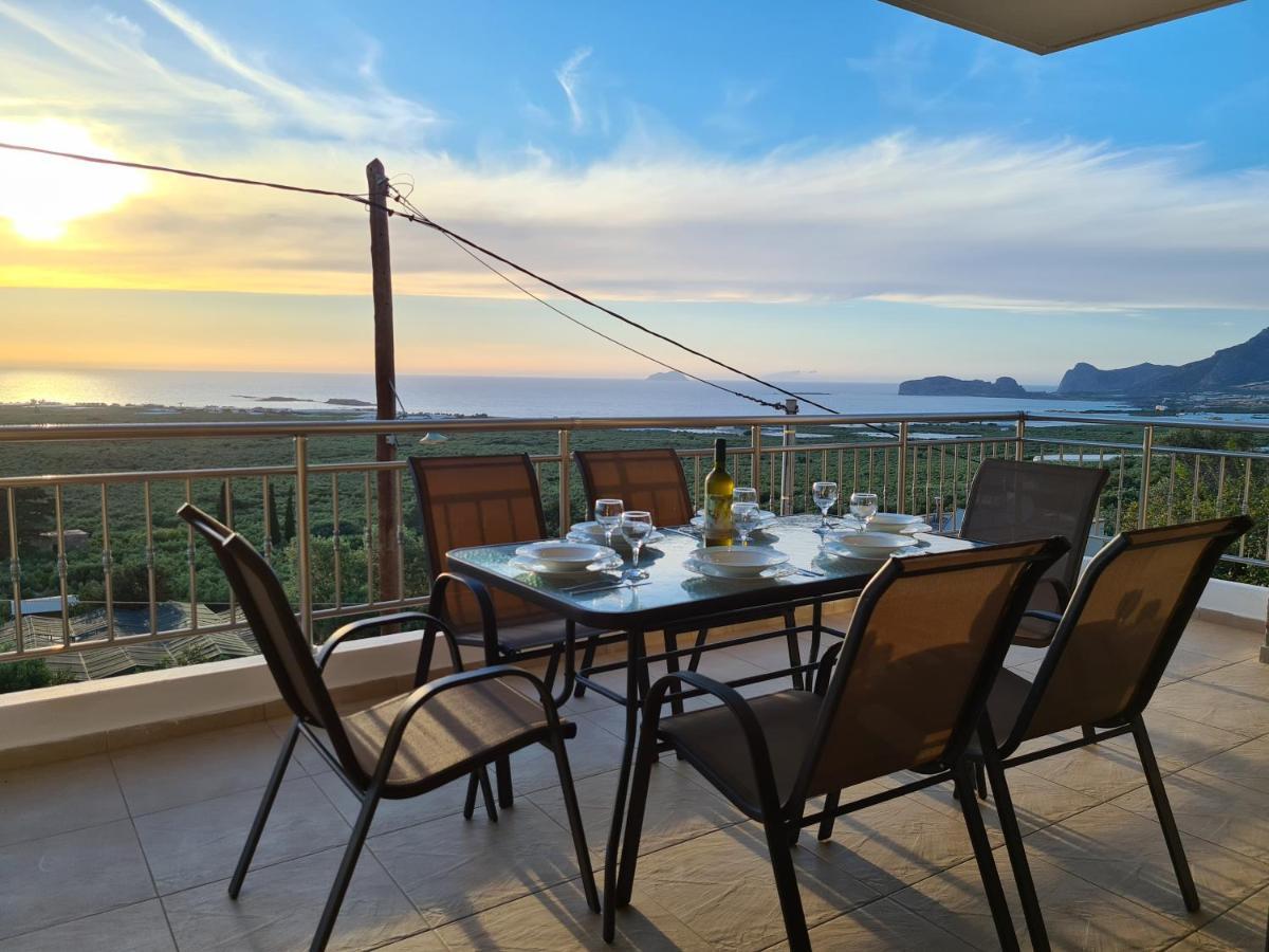 New Villa Kalimera, View To Falasarna Beach Plátanos Zewnętrze zdjęcie