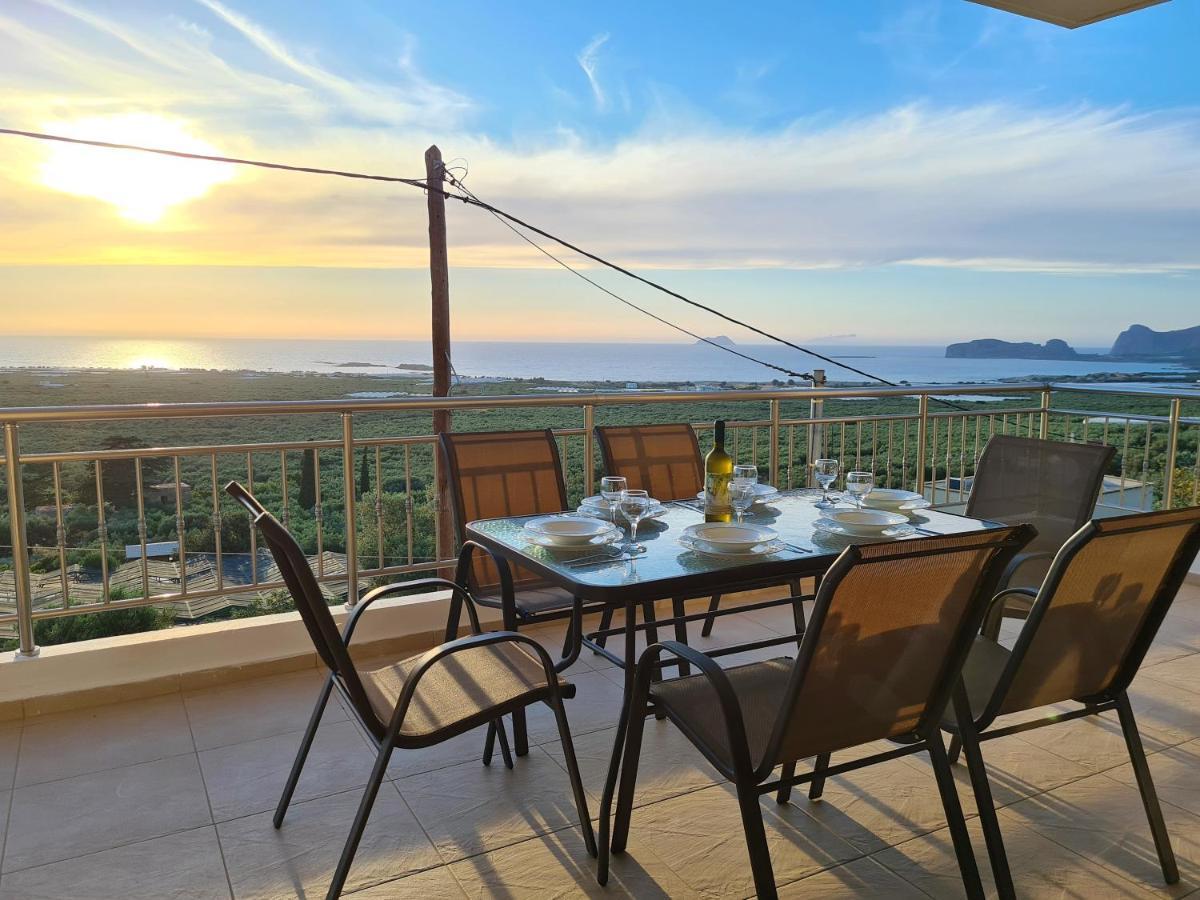 New Villa Kalimera, View To Falasarna Beach Plátanos Zewnętrze zdjęcie