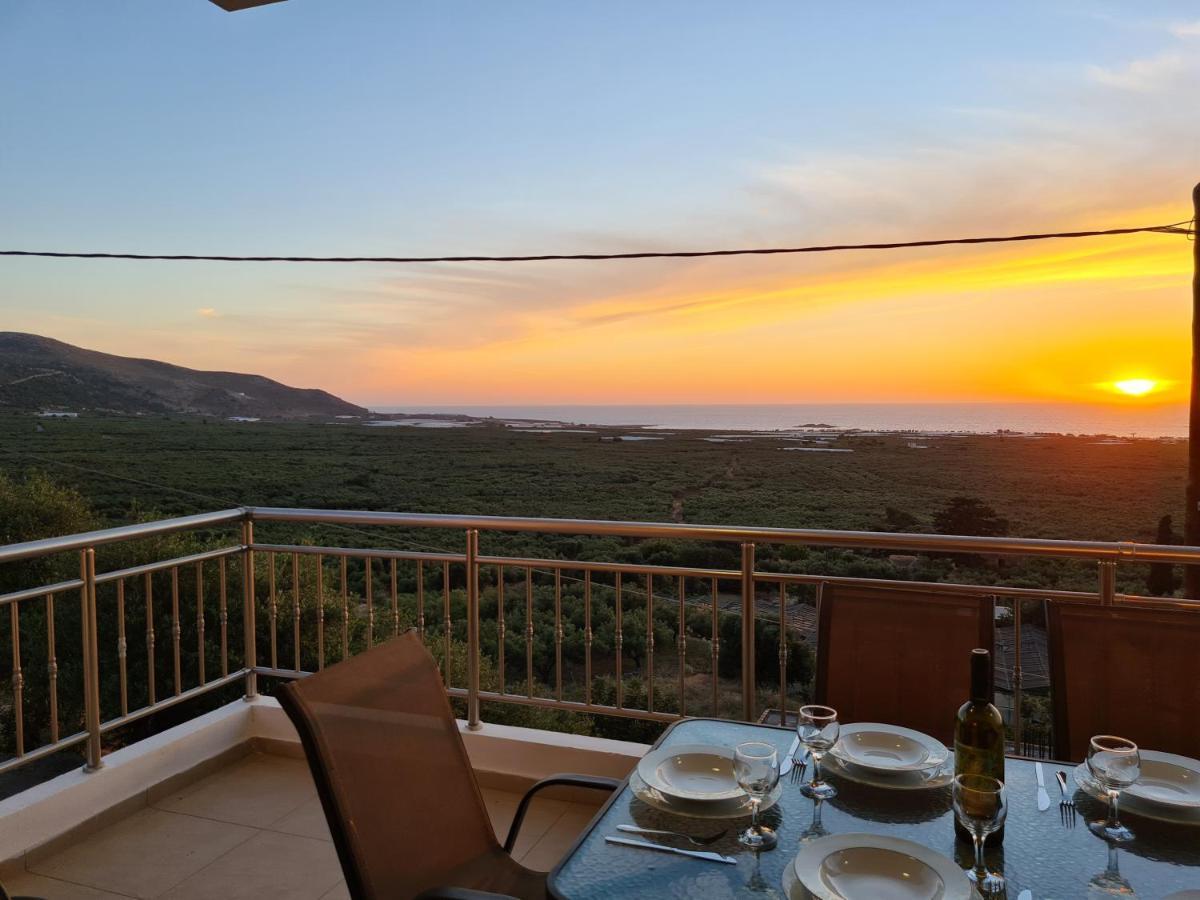 New Villa Kalimera, View To Falasarna Beach Plátanos Zewnętrze zdjęcie